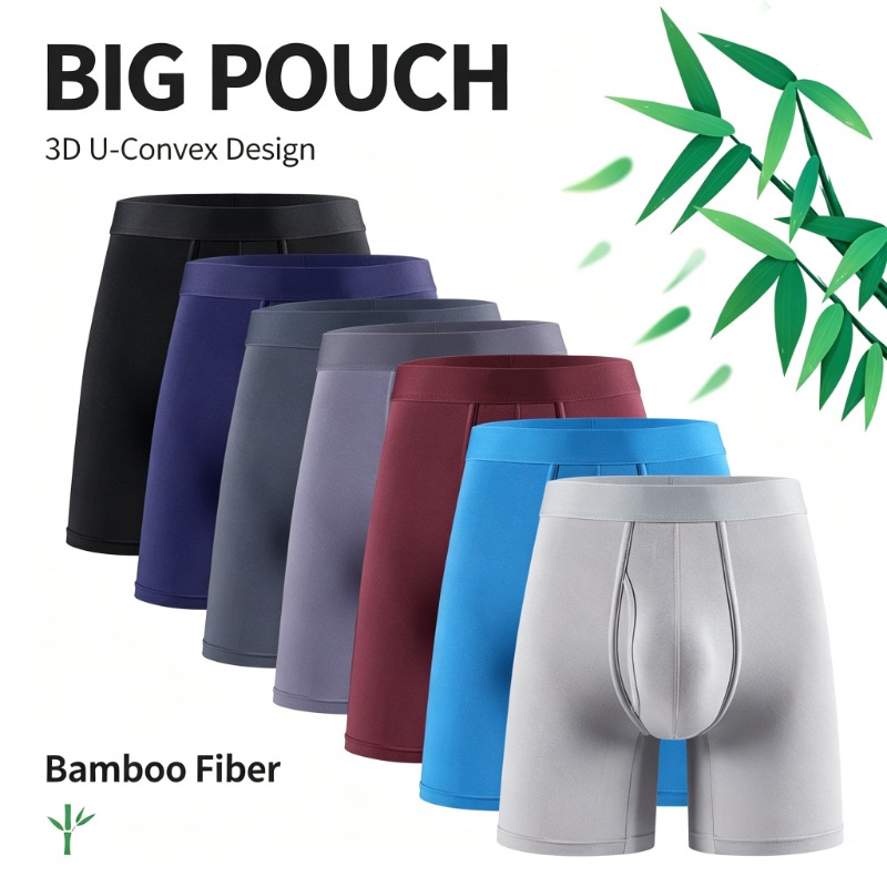 Bamboo Fiber Trunk - Мужские трусы-боксеры из бамбукового волокна, дышащее