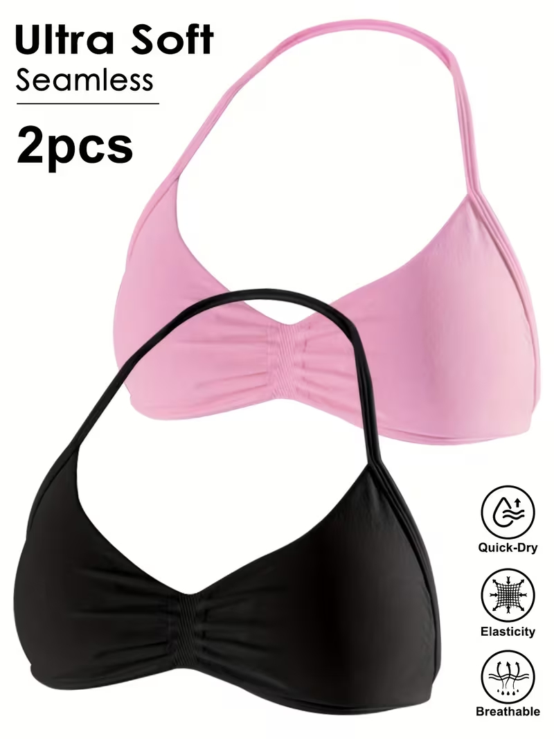 Suspender Tank Top - 2 шт. Бесшовные сексуальные топы для