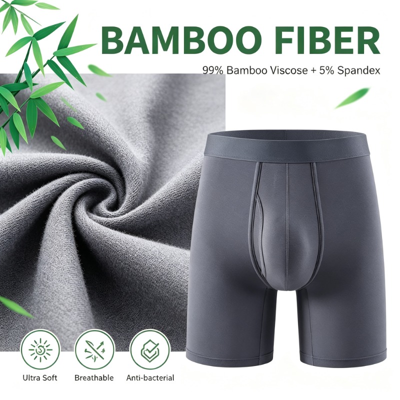 Мужские трусы-боксеры из бамбу – обзор и цена Bamboo Fiber Trunk